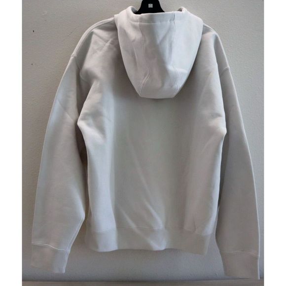 Nike CV0552 030 Mens Sz S Phantom White Solo Swoosh Fleece Hoodie Sweatshirt $90 - Picture 3 of 5